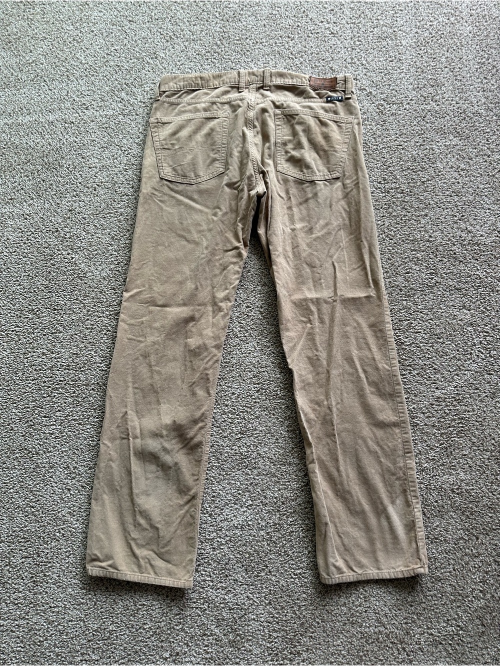 Lucky Brand Pants Men's 36x34 Beige 361 Vintage Straight Chino Casual Corduroy - Picture 2 of 10